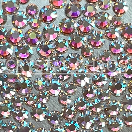 Flatback Crystals, Round, Non-Hotfix PRECIOSA, Pale Lilac AB